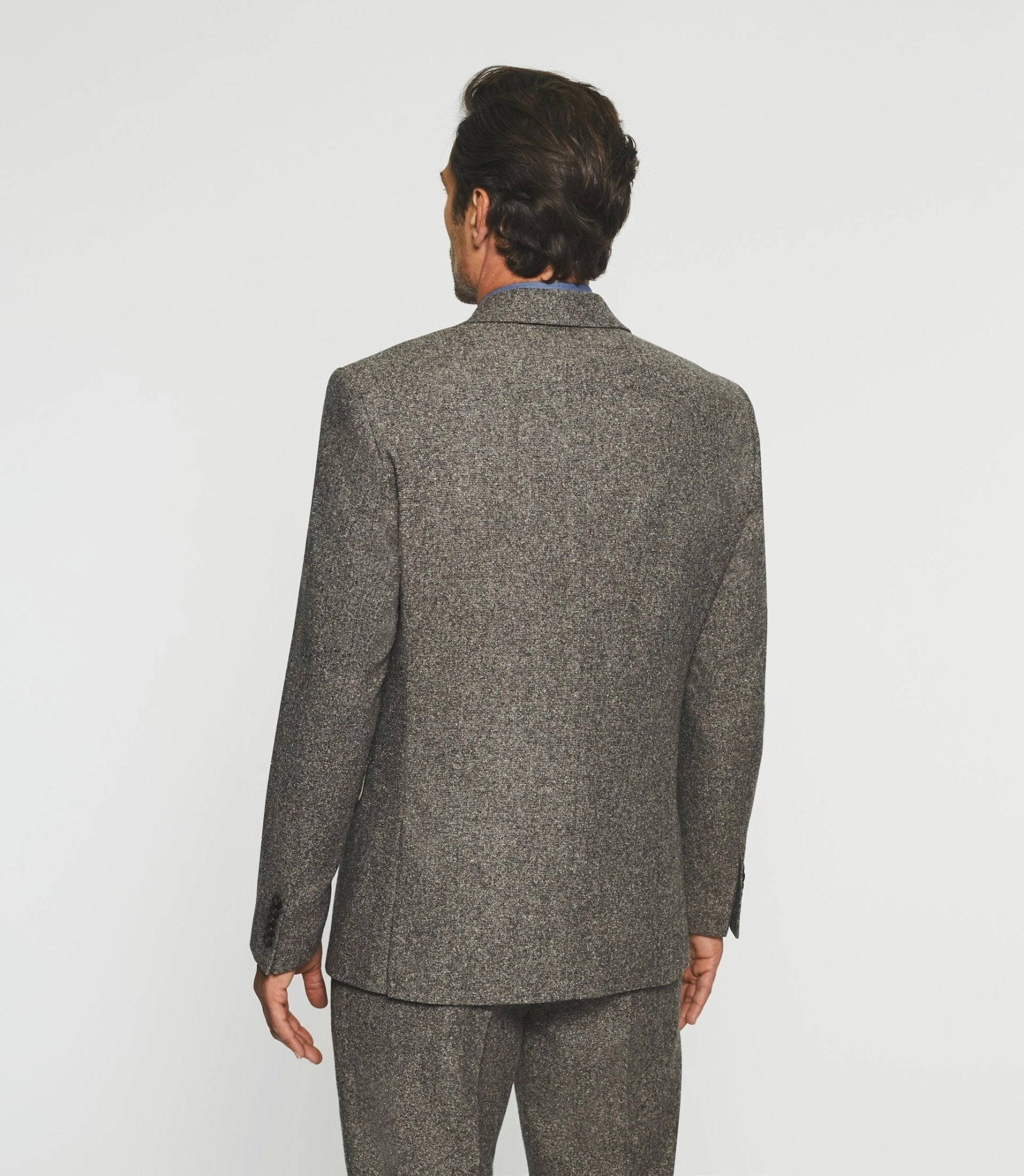 Veste ville en tweed marron SABLE