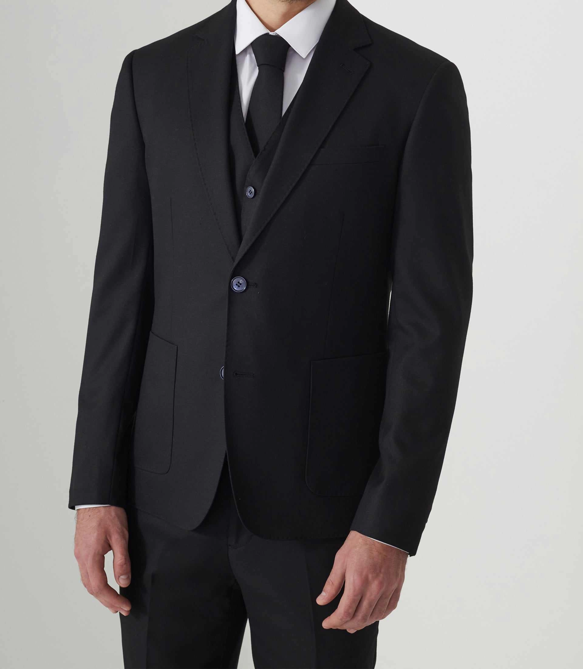 Veste ville séparable noire Velou