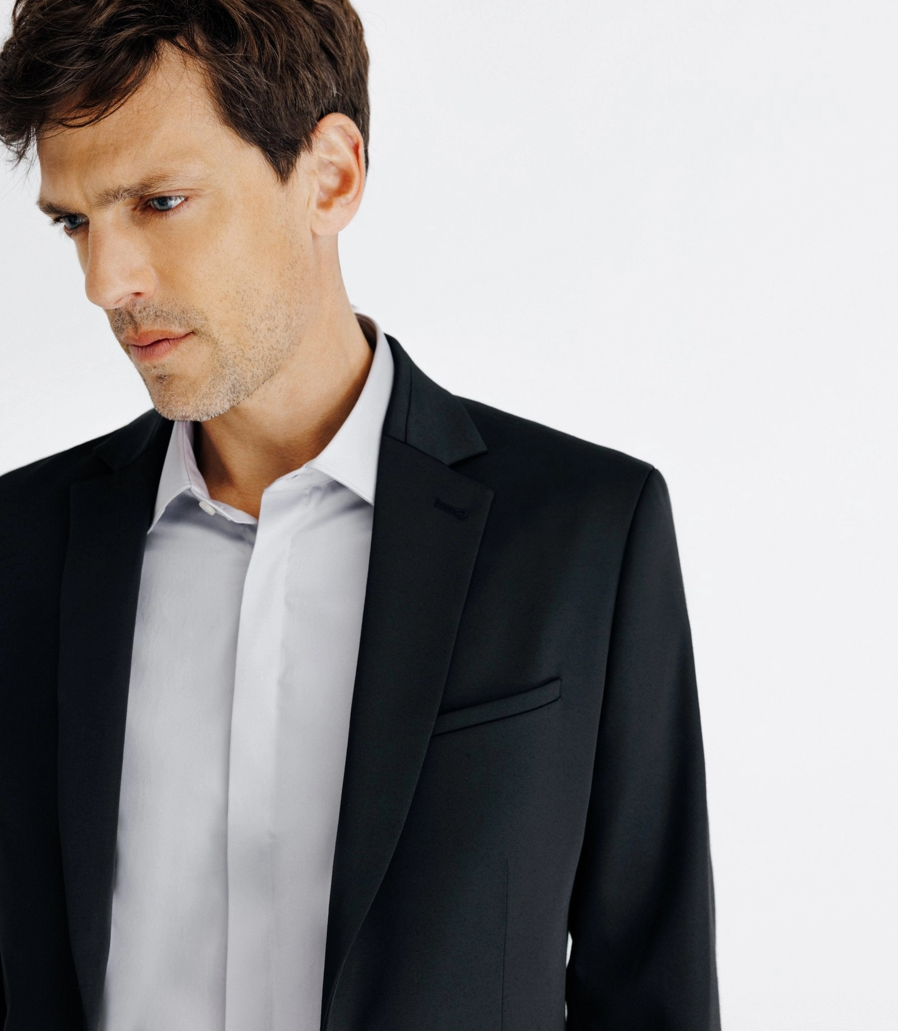 Veste ville séparable tissu technique noir