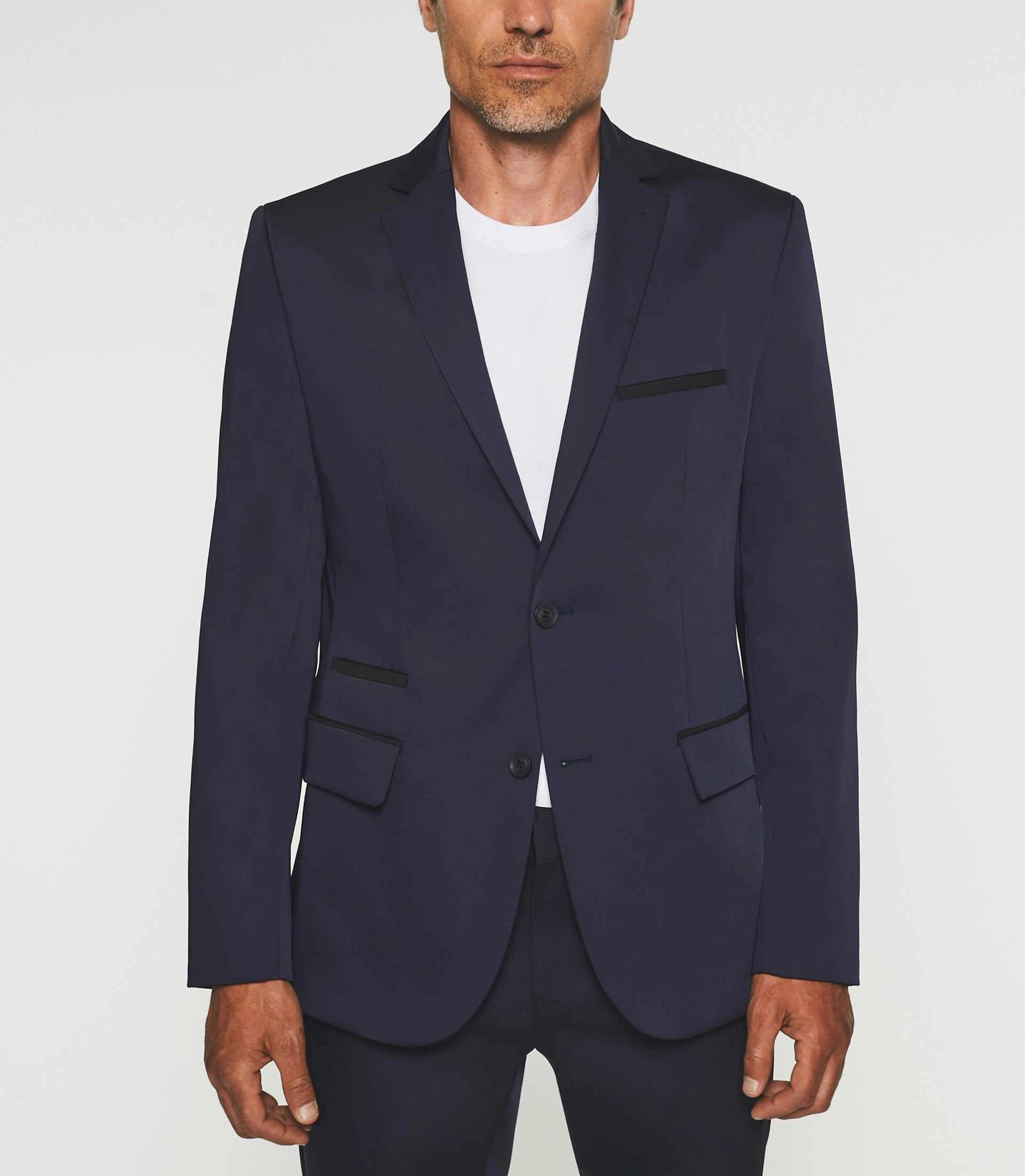 Veste ville tissu technique marine SANACO