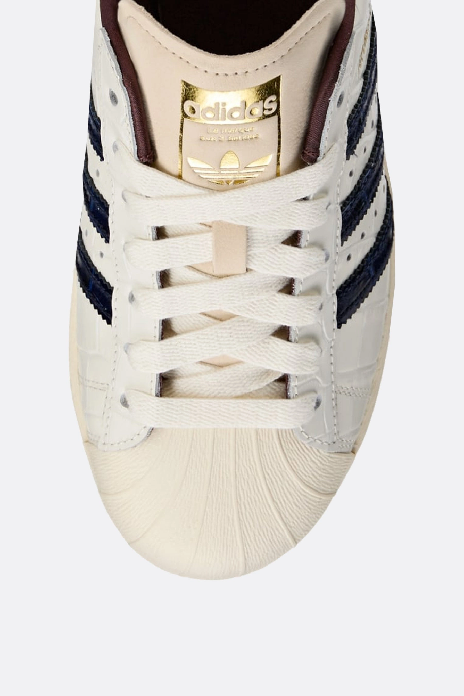 Wales Bonner Superstar sneakers in crocodile embossed leather