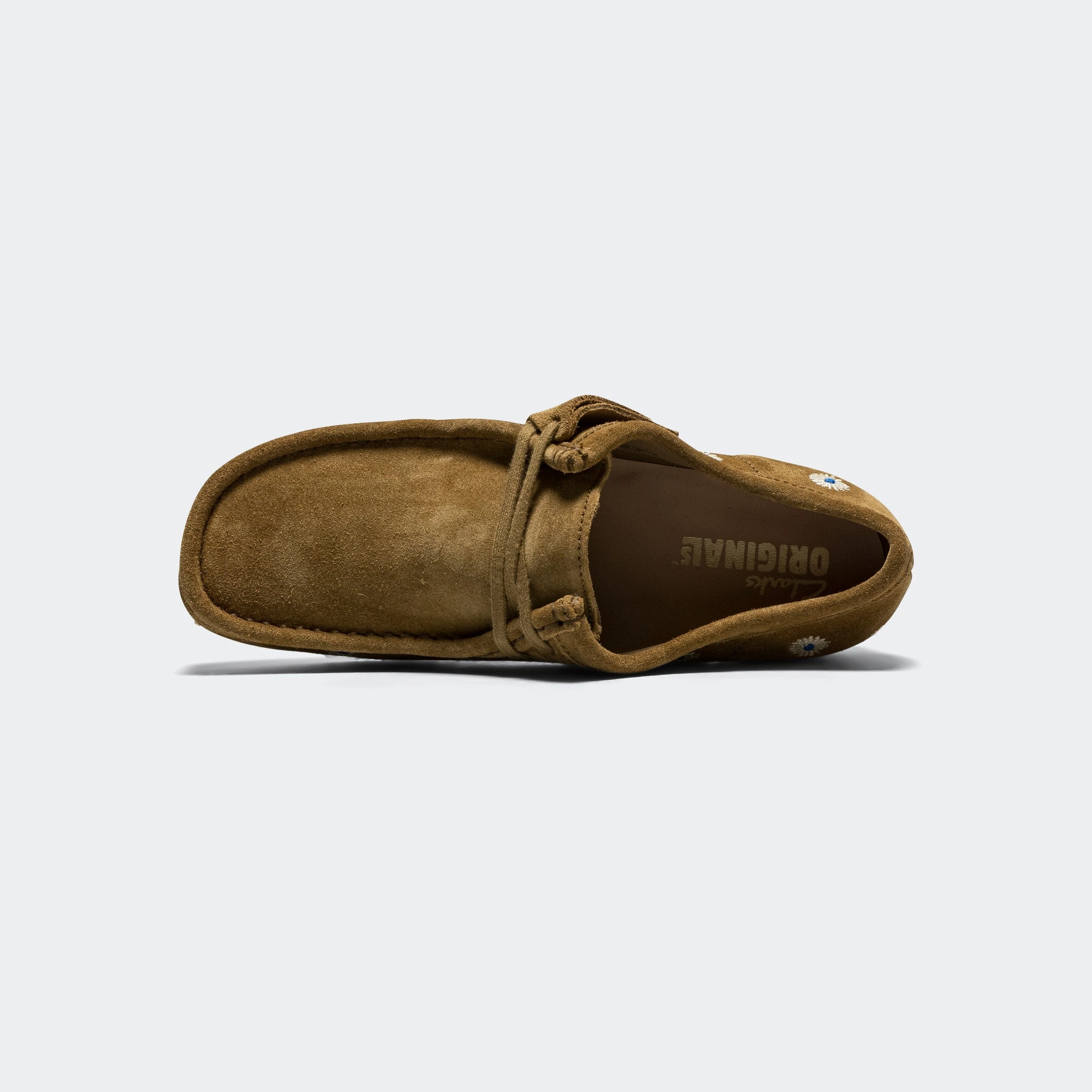 Wallabee - Dark Olive Embroidery