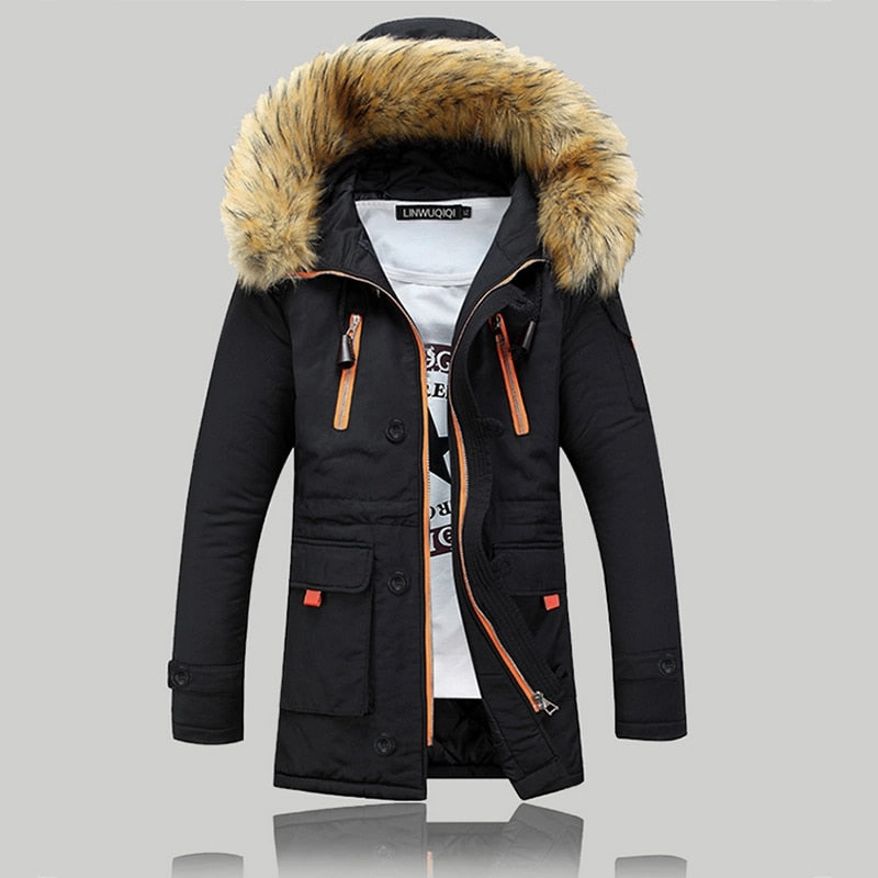 West Louis™ Winter Outwear Fur Hooded Parka