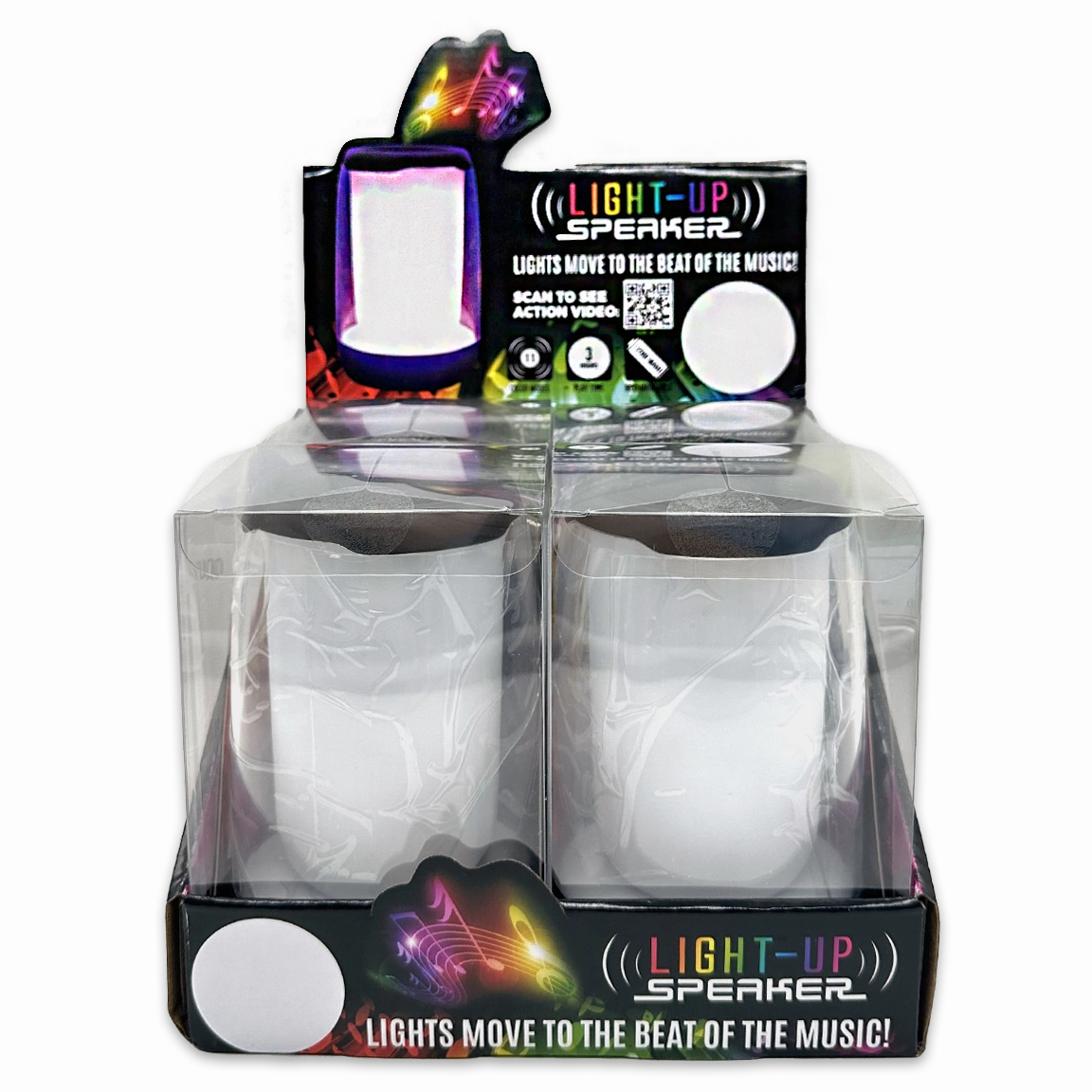 Wireless Speaker with Rgb Lights - 4 Pieces Per Retail Ready Display 24543