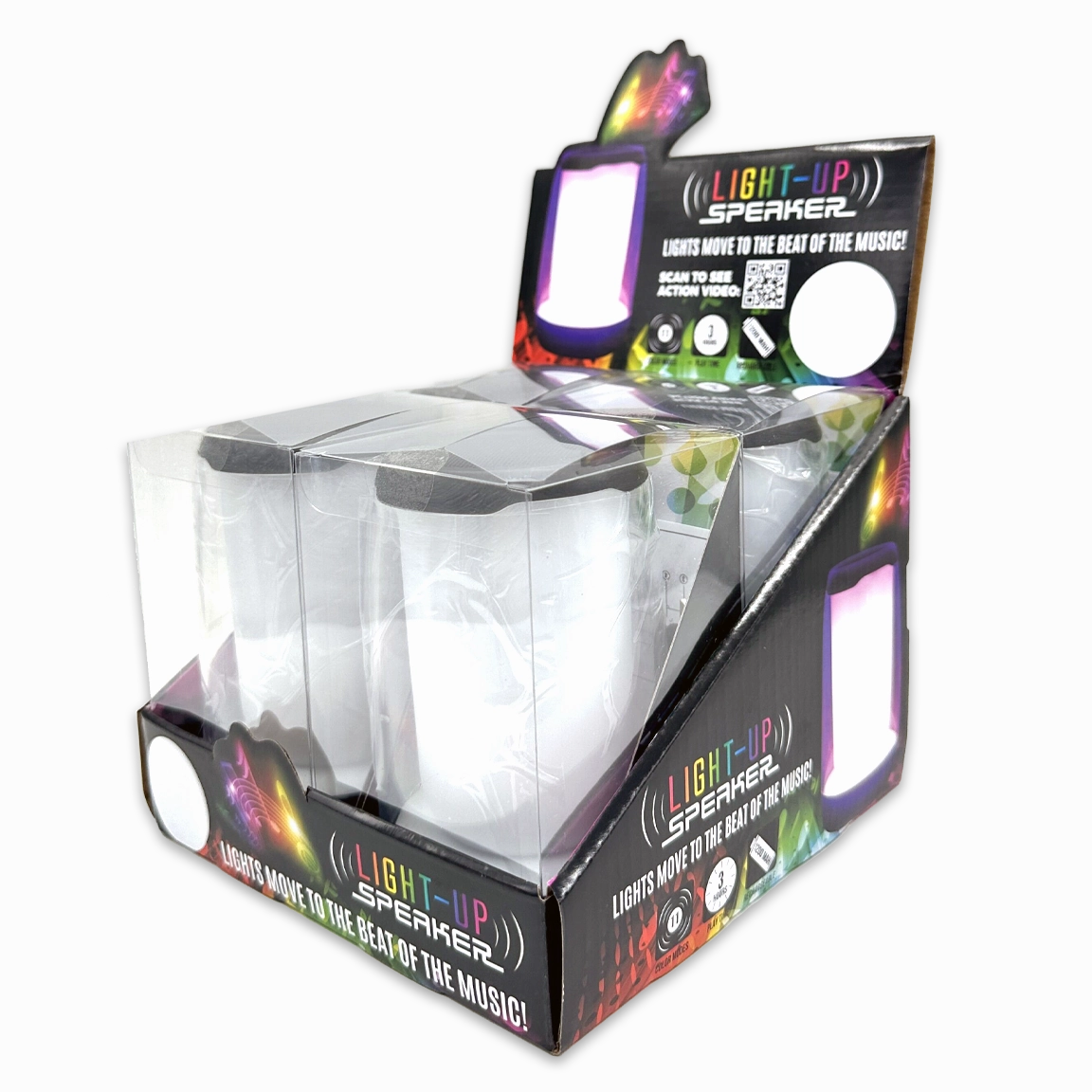 Wireless Speaker with Rgb Lights - 4 Pieces Per Retail Ready Display 24543