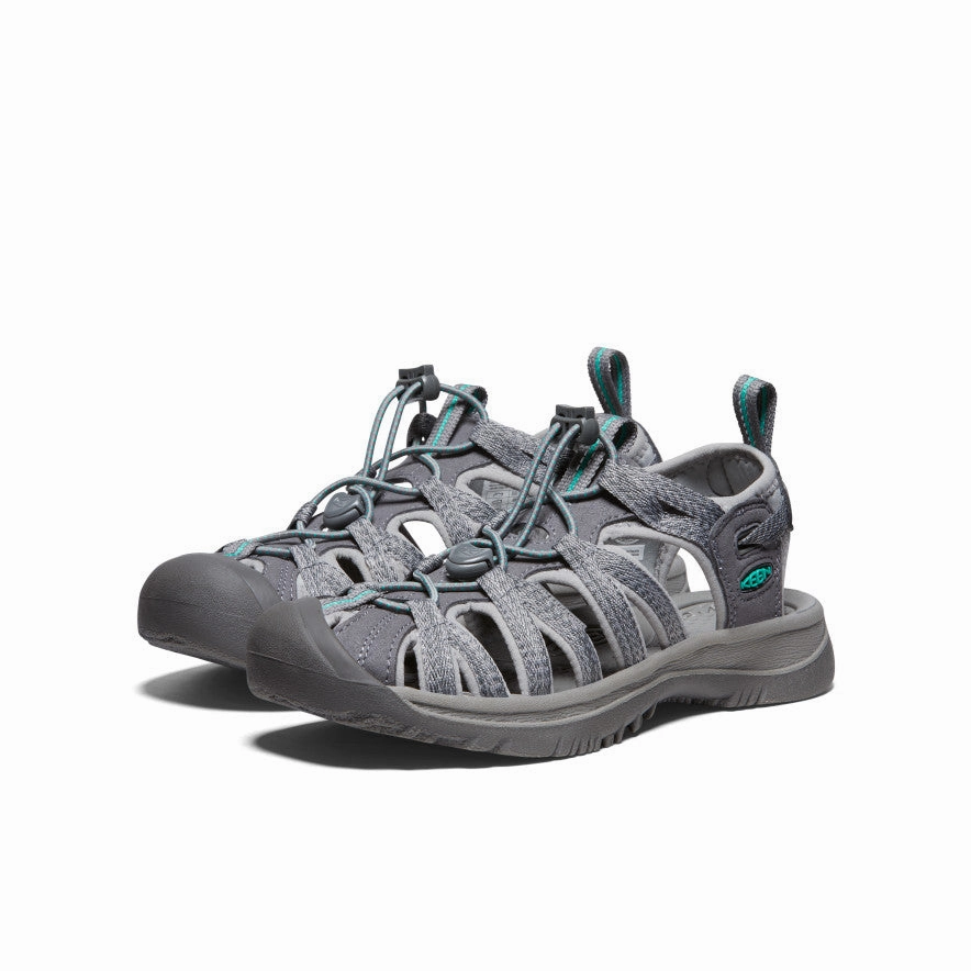 Women's Whisper  |  Medium Grey/Peacock Green