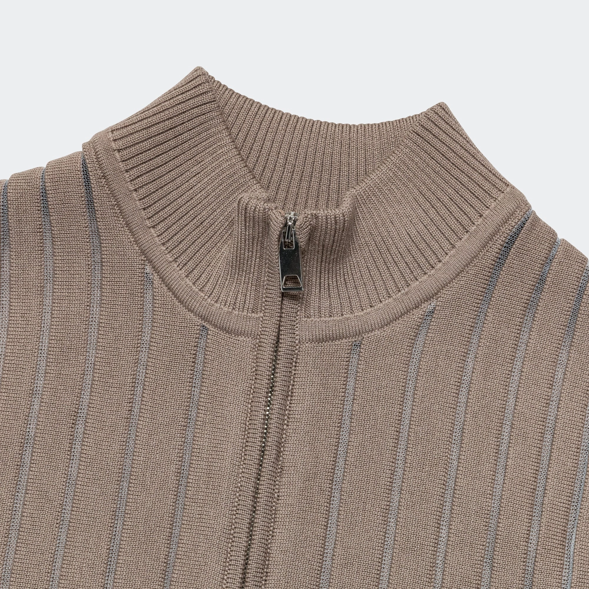 Womens ESC Knit Vest - Sepia Stone/Clear