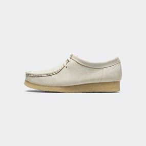 Womens Wallabee - White Leather