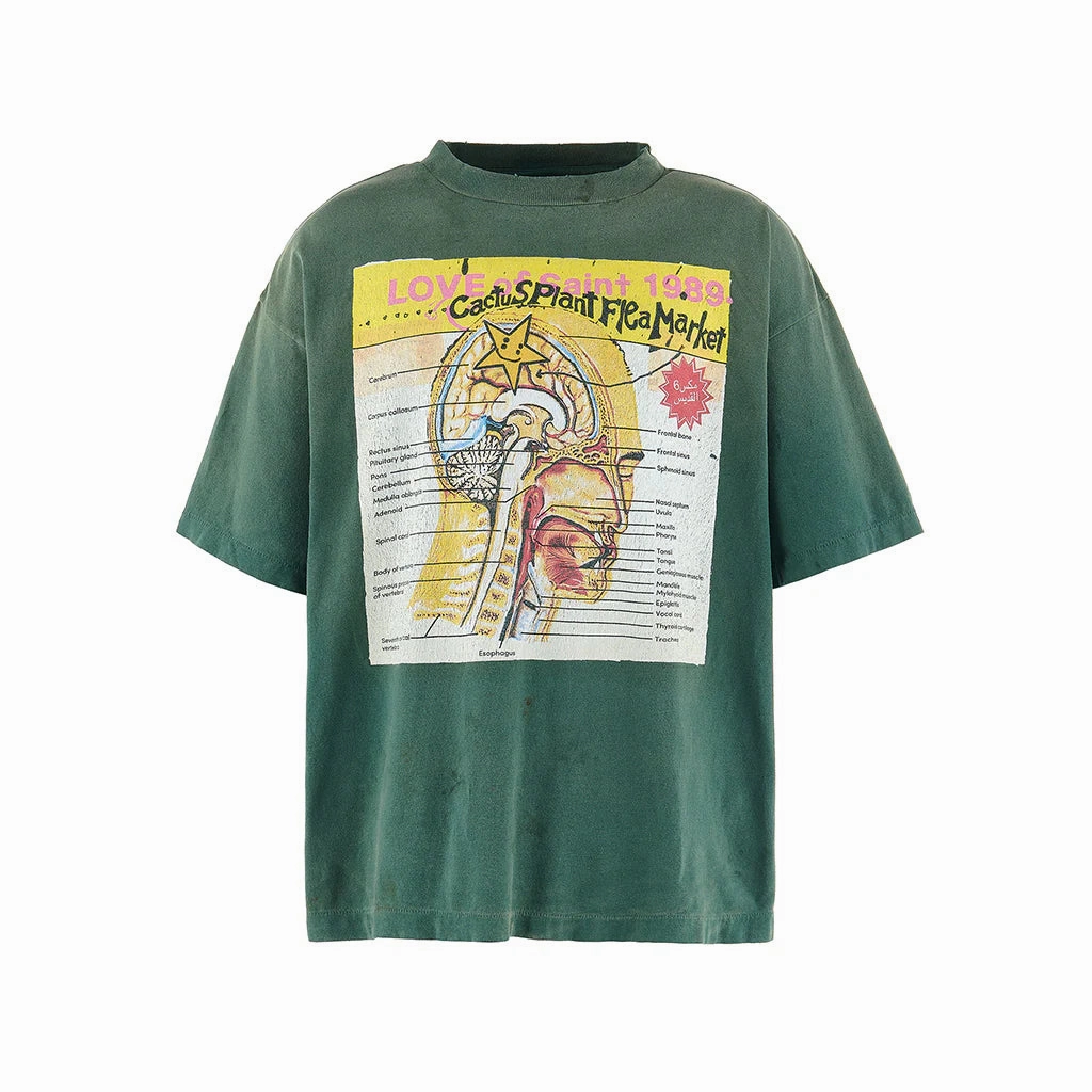 X CPFM Ss Tee Love Of Saint Green