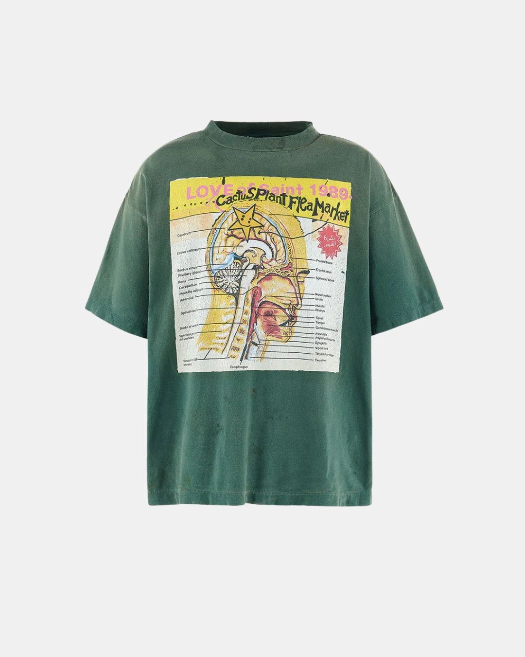 X CPFM Ss Tee Love Of Saint Green