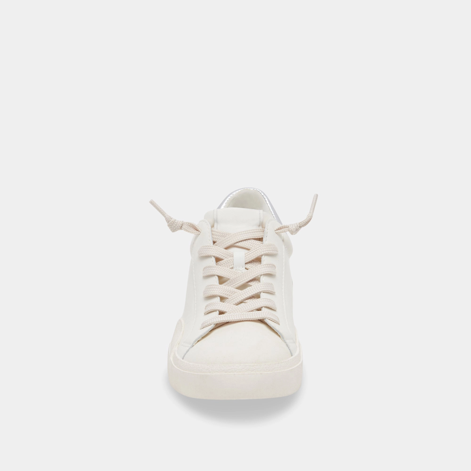 ZINA FOAM 360 SNEAKERS WHITE SILVER RECYCLED LEATHER
