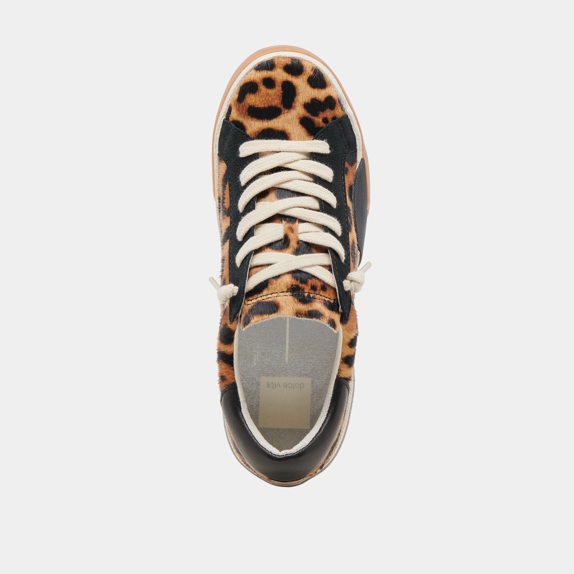 ZINA SNEAKERS LEOPARD BLACK CALF HAIR